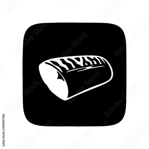 鯖　モノクロアイコン