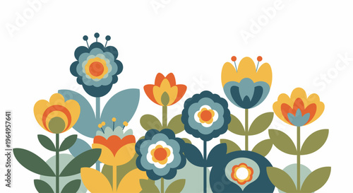 Colorful flowers in bloom arrangement.