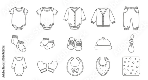 Baby clothes and accessories collection 1.