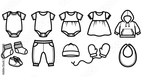Baby clothes and accessories illustration 14.
