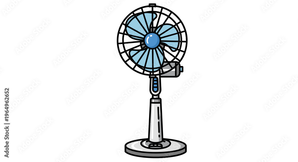 Obraz premium Electric fan on a stand 1.