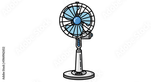 Electric fan on a stand 1.