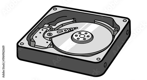 Hard disk drive storage device component.