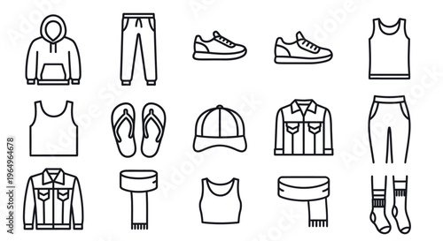 Collection of various clothing items 2.