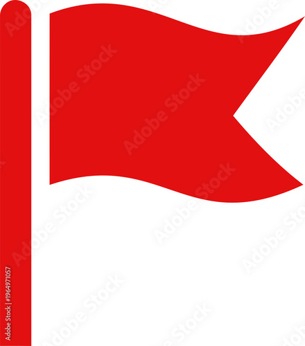 Red flag icon on transparent background waving banner symbol for signal warning or information. Free Download Red flag icon on transparent background waving banner symbol for signal warning or information. - GFXLoad
