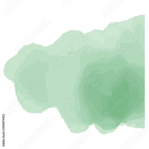 水彩のぬくもりシリーズ 幼稚園・保育園向け Web用固定バナー 横長ボタン 緑 パステルカラー