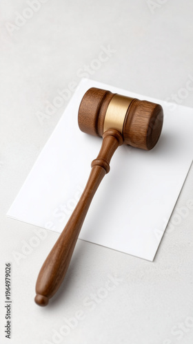 Gavel and Document: A close...