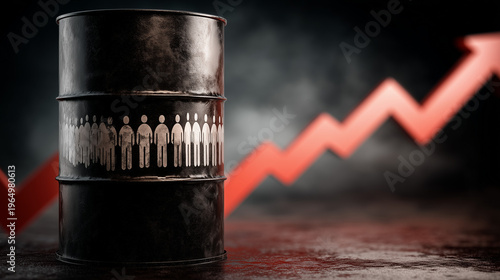 Oil Barrel & Rising Arrow: ...