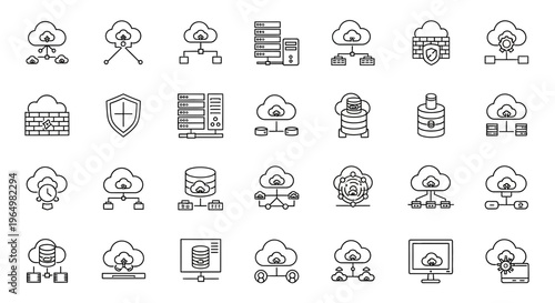 Security icons for internet protection.