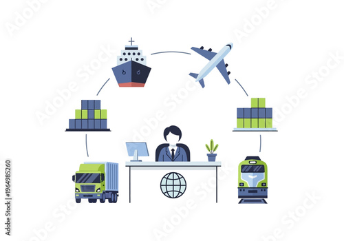 Global Logistics and Supply Chain Management with Different Modes of Transportation
