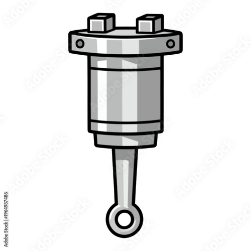 Piston Shock Absorber 3d Icon