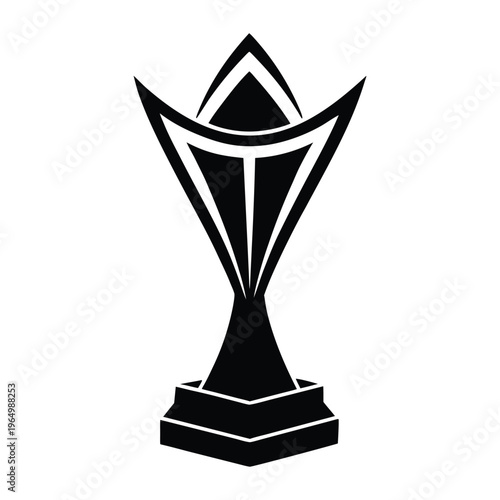 Futuristic Floating Trophy Silhouette 