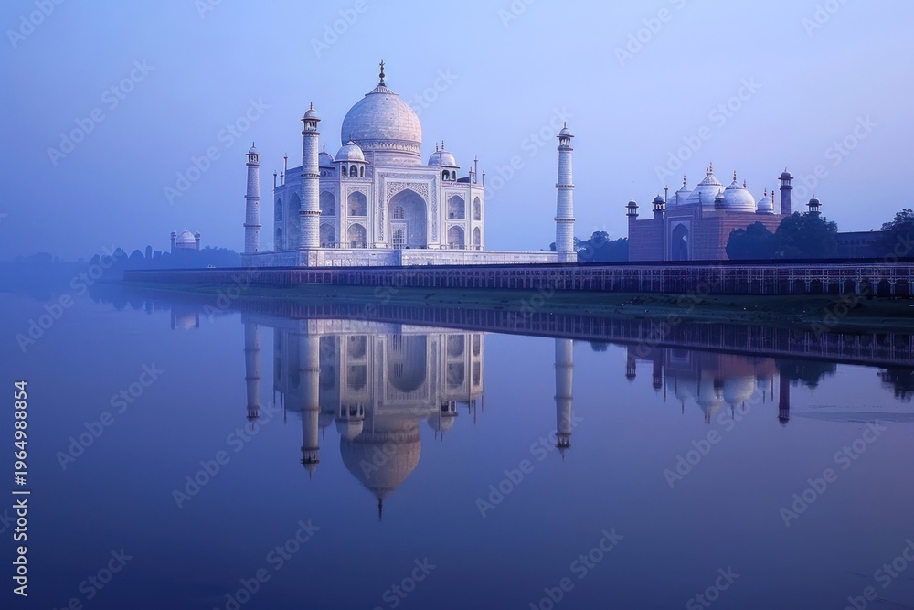 Obraz premium Taj Mahal in India taj mahal landmark outdoors.