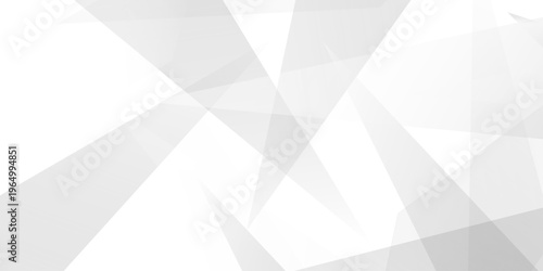 Abstract background with liens and triangles shape on white background. White and grey geometric overlapping rectangle pattern Geometric background soft shadows as patten ..White polygon textured .