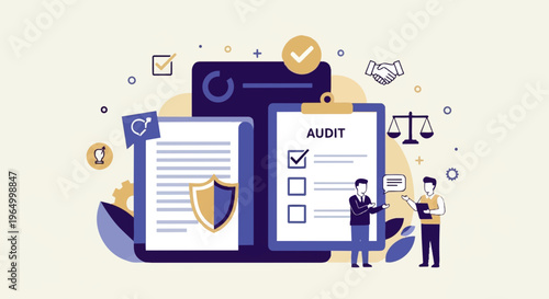 Business Audit and Financial Analysis Concept.