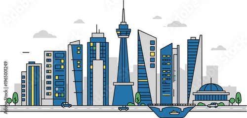 Corporate Smart Infrastructure Network Background