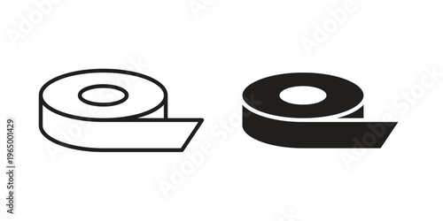 Tape icon in line design. icon for website design, mobile app, ui