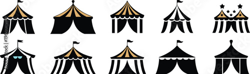 camping, tent, logo, outdoor, travel, adventure, minimal, vector, design, icon, set, nature, tourism, camping, gear, simple, modern, symbol, illustration, concept