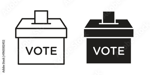 Voting icon in line design. icon for website design, mobile app, ui