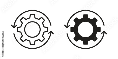 Workflow icon in line design. icon for website design, mobile app, ui