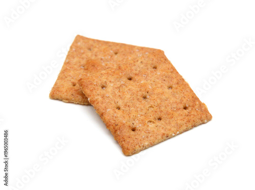 Cracker isolated on white background