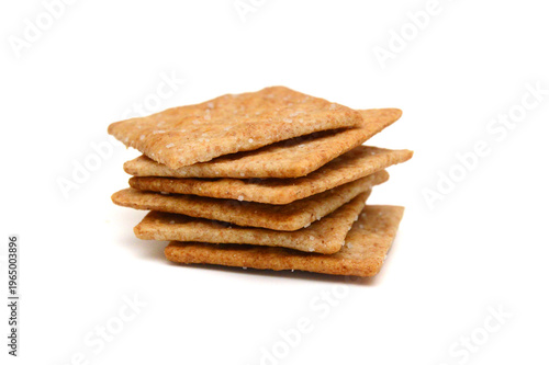 Cracker isolated on white background