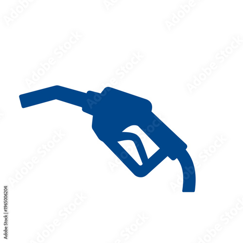 A blue graphic icon of a fuel pump nozzle, representing gasoline or petrol dispensing at a service station.