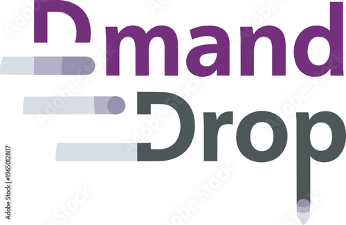 Purple and black text effect with transparent background