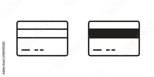 Credit card icon for ui app design and web designs