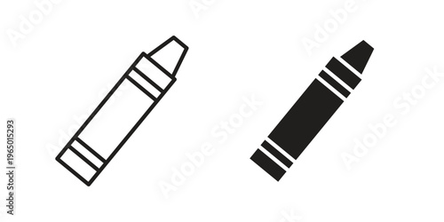 Crayon icon for ui app design and web designs