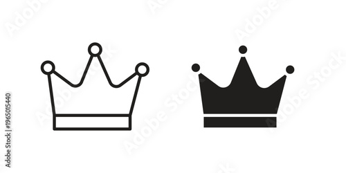 Crown icon for ui app design and web designs
