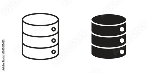 Database icon for ui app design and web designs