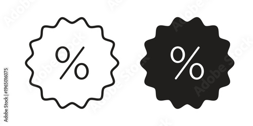Discount icon for ui app design and web designs