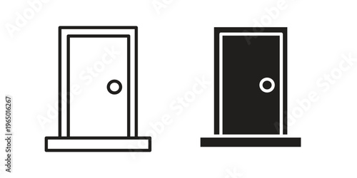Door icon for ui app design and web designs