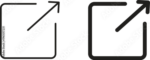 External link icon for ui app design and web designs