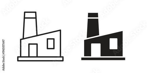 Factory icon for ui app design and web designs