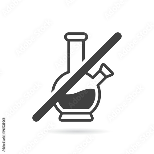 Vector Isolated No Bong Icon