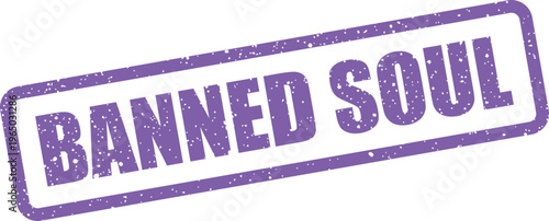 Fotografía Grungy rectangular stamp icon representing a disallowed individual or exclusion
