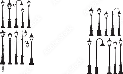 Set of vintage knives and tools vector illustration