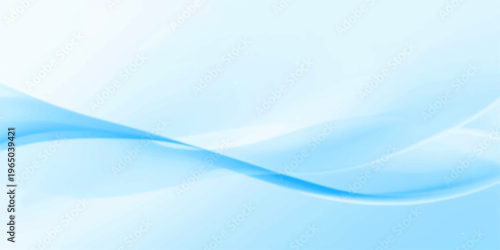 Fototapeta premium This image features smooth, flowing lines in shades of blue, creating an ethereal feel. Soft Fluid Motion and Abstract Water Design for Relaxing and Serene Background.