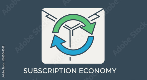 Subscription Business Model Recurring Revenue Strategy Illustration