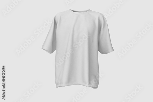 Oversize T-shirt Mockup front view isolated background