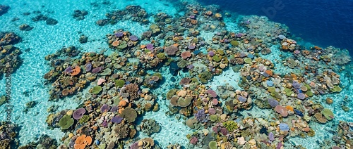 Vibrant Coral Reef Underwater Scene.