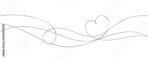 Abstract wave pattern with multiple curved lines