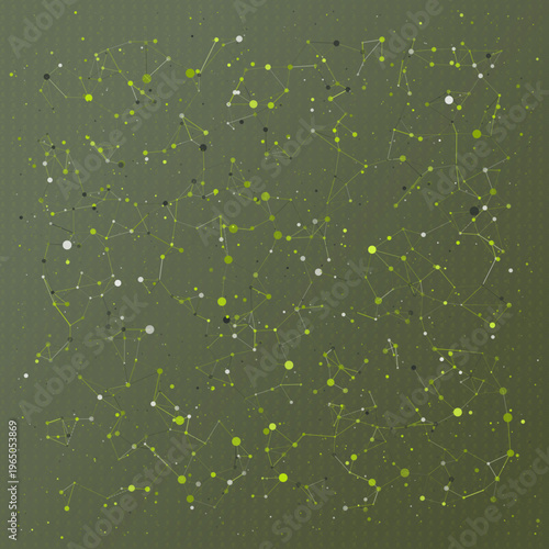 Wire Constellation abstract background with futuristic, signal, and stellar elements; dense composition, monochrome palette, calm mood.