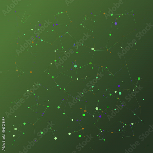 Wire Constellation abstract background with nodes, background, and lines elements; structured composition, muted palette, futuristic mood.