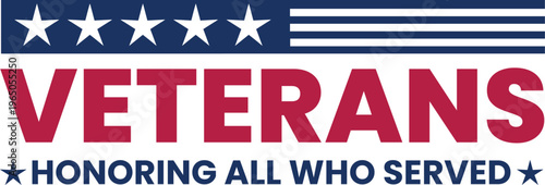 Veterans honouring all who served vector graphic.