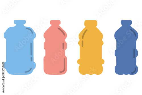 Colorful Plastic Bottle Set in Different Shape