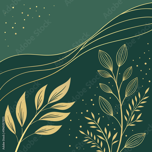  deep green textured background with subtle gold 2