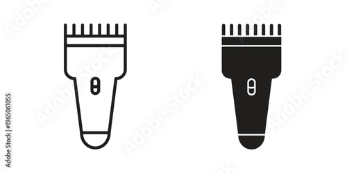 Trimmer icon set concept vector graphics for web UI